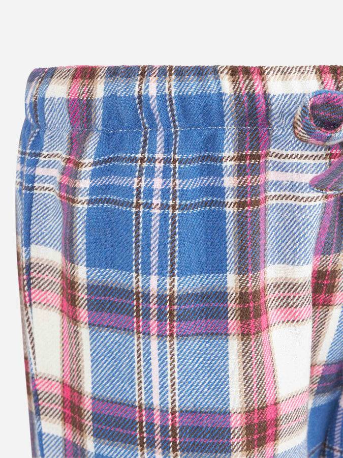 Mc2 Saint Barth Pantaloni Del Pigiama Da Bambina Con Stampa Tartan