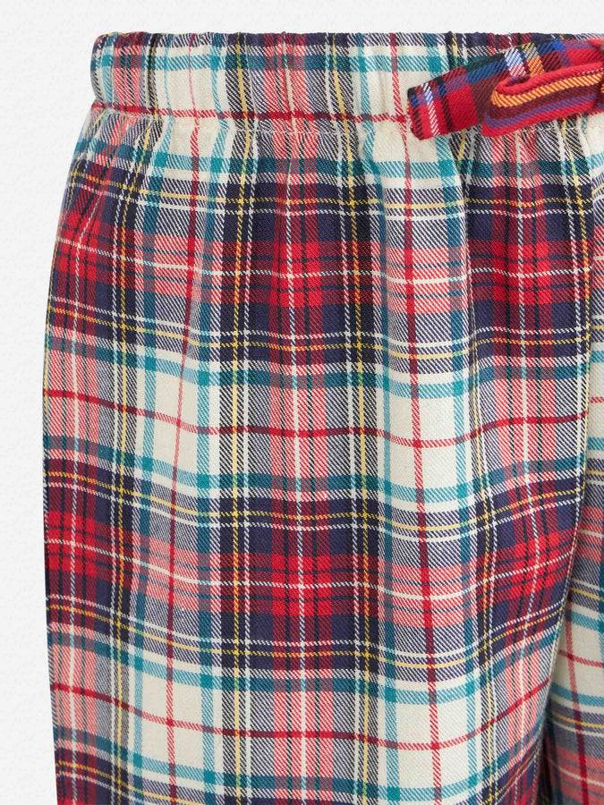 Mc2 Saint Barth Pantaloni Del Pigiama Da Bambino Con Stampa Tartan