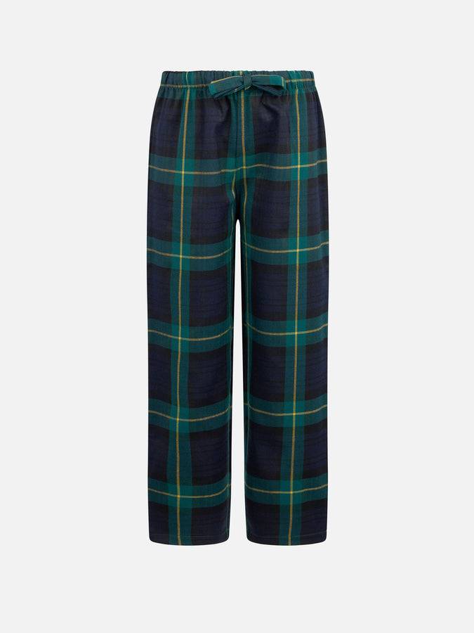 Mc2 Saint Barth Pantaloni del pigiama da bambino con stampa tartan