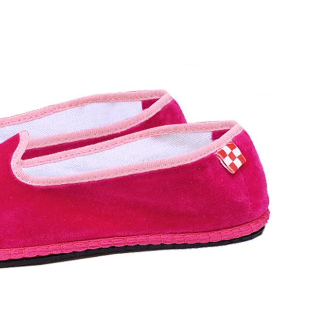 Mc2 Saint Barth Pantofole Friulane In Velluto Fucsia