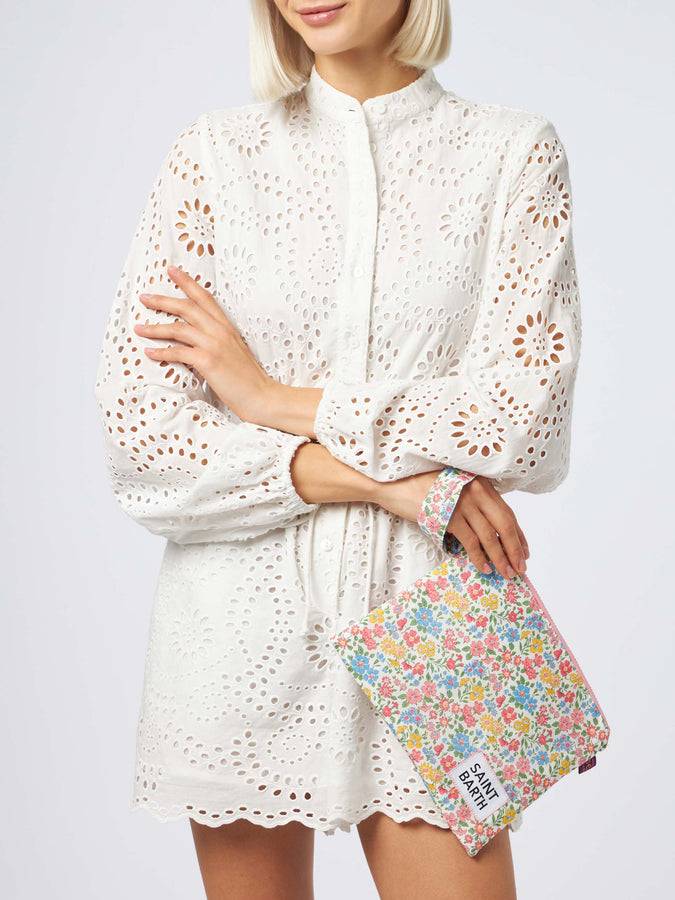 Mc2 Saint Barth Pareasy Pochette With Annabelle Print | MADE WITH LIBERY FABRIC