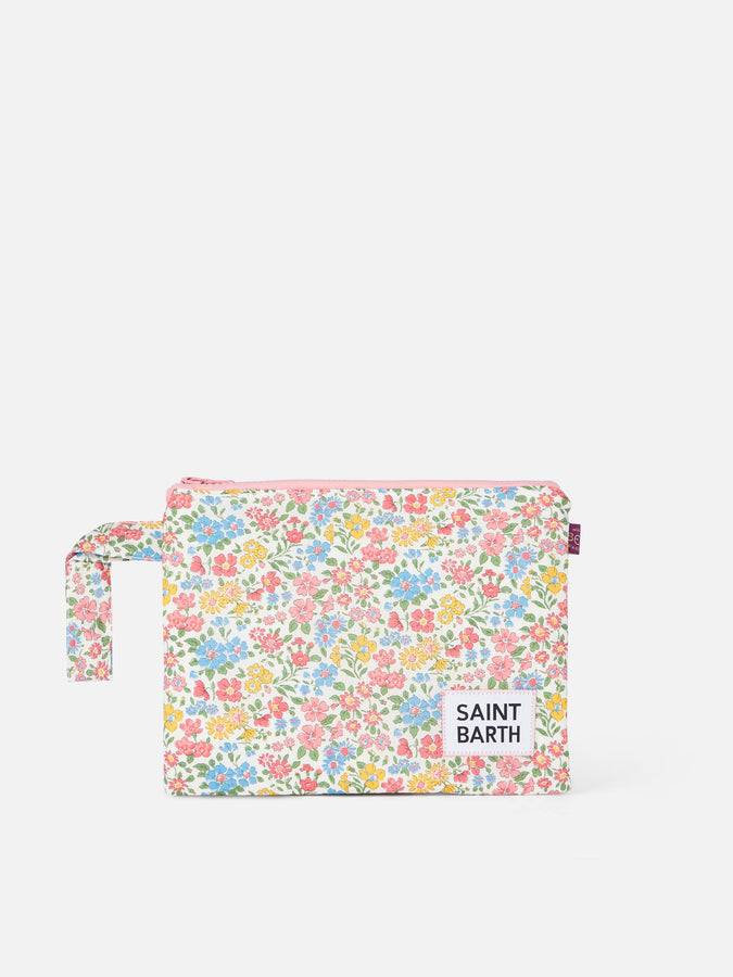 Mc2 Saint Barth Pareasy pochette with Annabelle print | MADE WITH LIBERY FABRIC