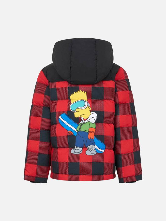 Mc2 Saint Barth Piumino da bambino imbottito con cappuccio e stampa Bart Simpson | EDIZIONE SPECIALE I SIMPSON