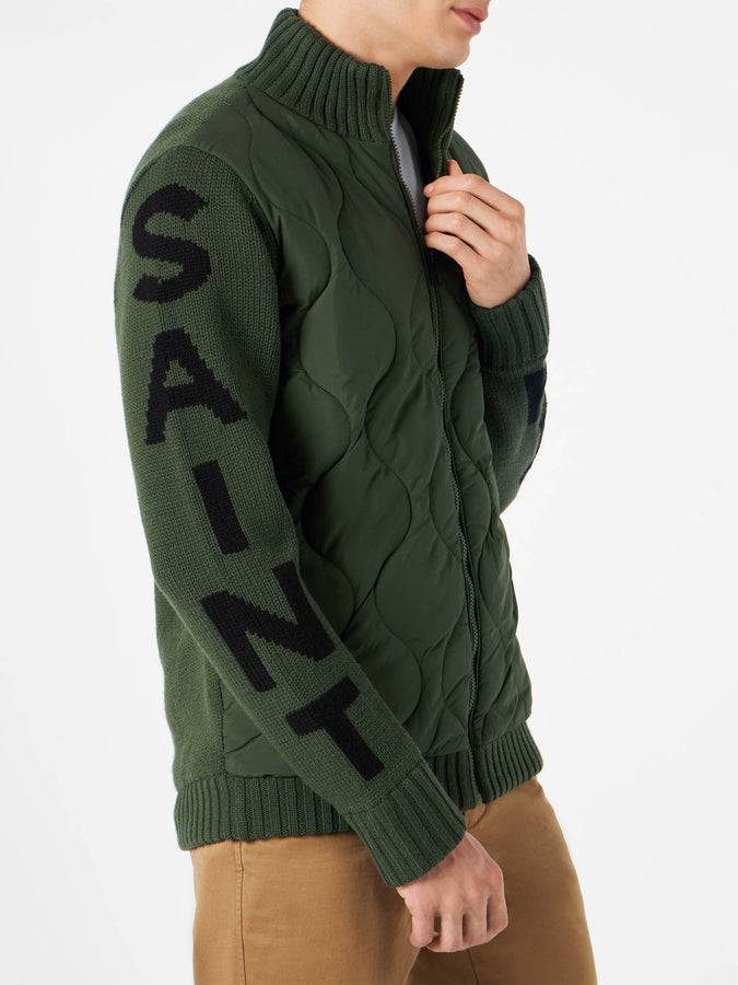 Mc2 Saint Barth Piumino Da Uomo Verde Militare Imbottito