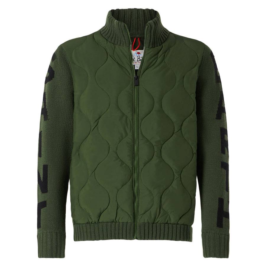 Mc2 Saint Barth Piumino Da Uomo Verde Militare Imbottito