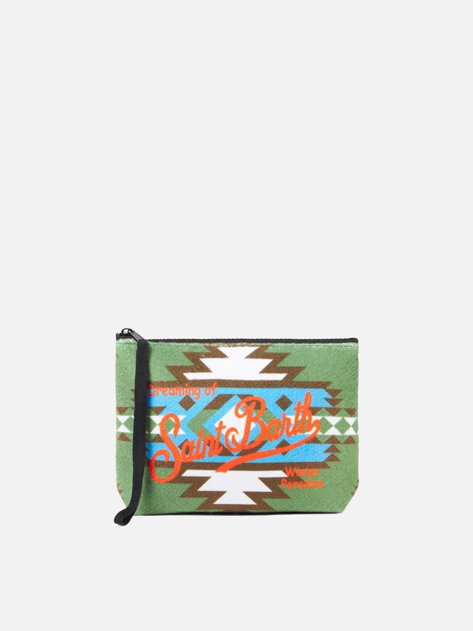 Mc2 Saint Barth Pochette Aline in lana con stampa etnica