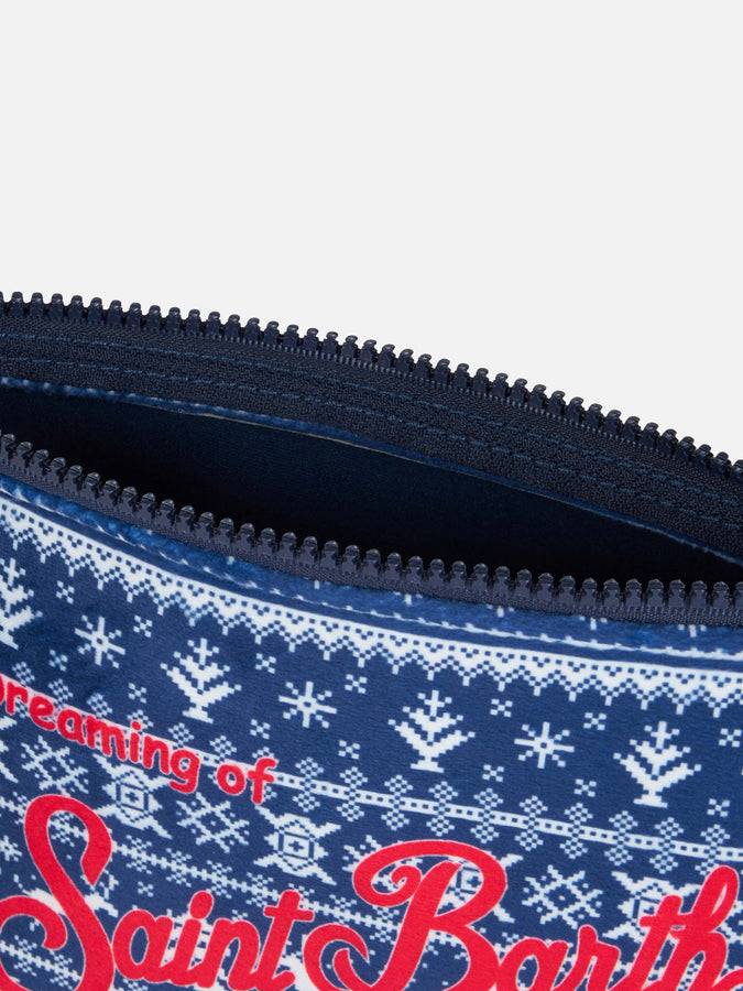 Mc2 Saint Barth Pochette Aline In Lana Con Stampa Nordica