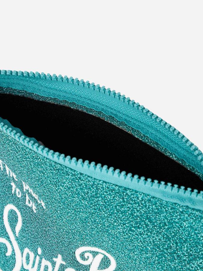 Mc2 Saint Barth Pochette Aline In Lurex Verde Acqua