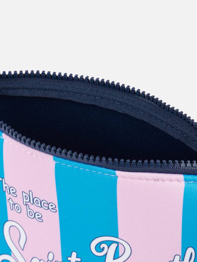 Mc2 Saint Barth Pochette Aline In Scuba A Righe Bluette