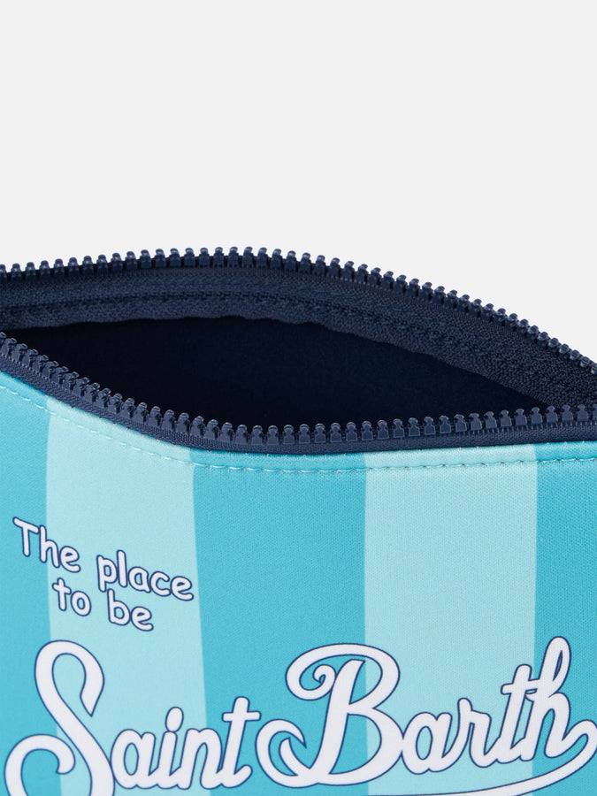 Mc2 Saint Barth Pochette Aline In Scuba A Righe Turchesi