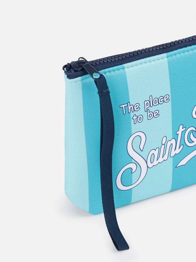 Mc2 Saint Barth Pochette Aline In Scuba A Righe Turchesi