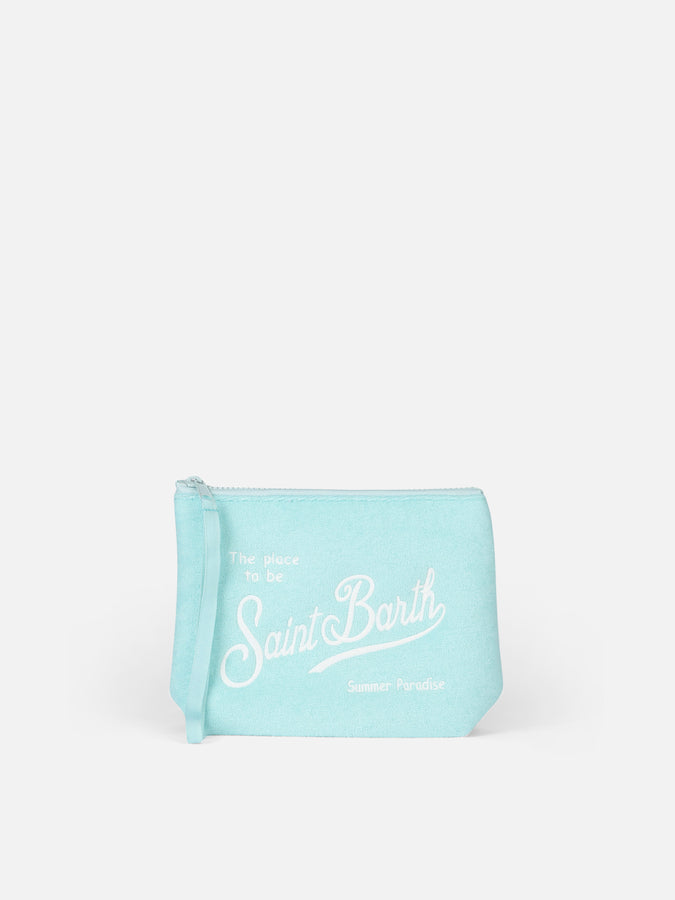 Mc2 Saint Barth Pochette Aline in spugna verde acqua
