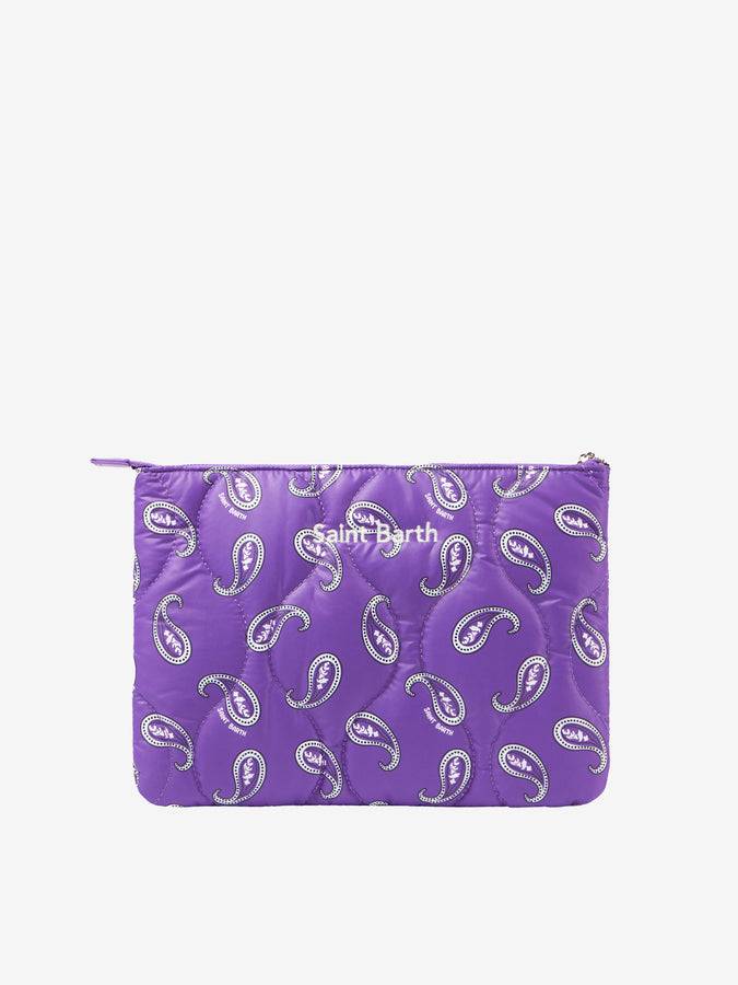 Mc2 Saint Barth Pochette Imbottita Con Stampa Paisley