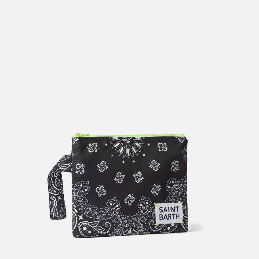 Mc2 Saint Barth Pochette Pareasy In Nylon Con Stampa Bandana