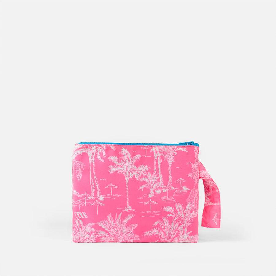 Mc2 Saint Barth Pochette Pareasy In Nylon Con Stampa Toile De Jouy
