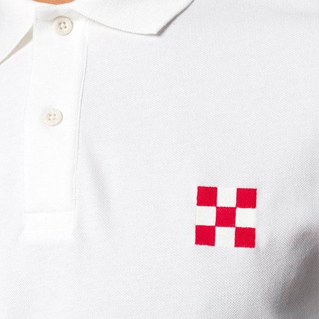 Mc2 Saint Barth Polo Da Bambino In Piquet Con Ricamo Davanti E Stampa Dietro