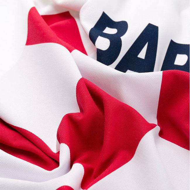 Mc2 Saint Barth Polo Da Bambino In Piquet Con Ricamo Davanti E Stampa Dietro