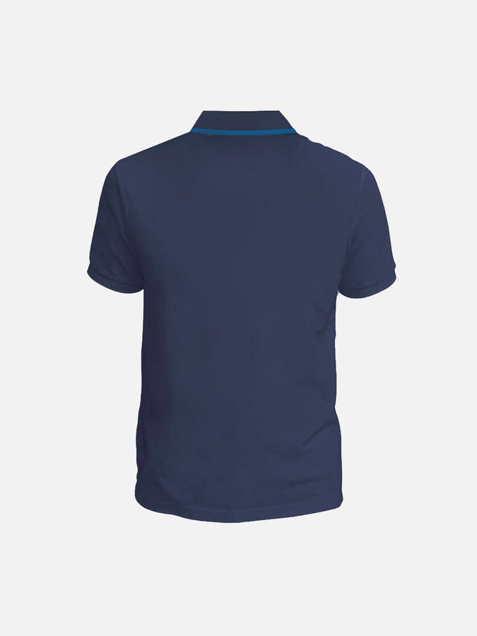 Mc2 Saint Barth Polo Da Bambino In Piquet Di Cotone Blu