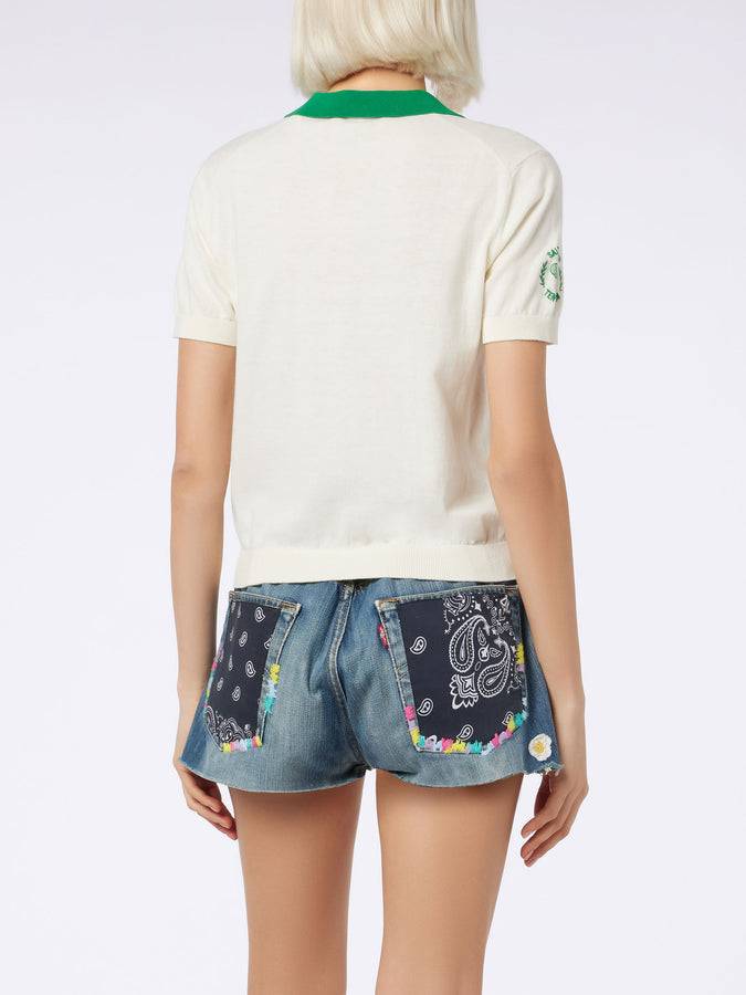 Mc2 Saint Barth Polo Da Donna In Maglia Di Cotone| AUSTRALIAN BRAND SPECIAL EDITION