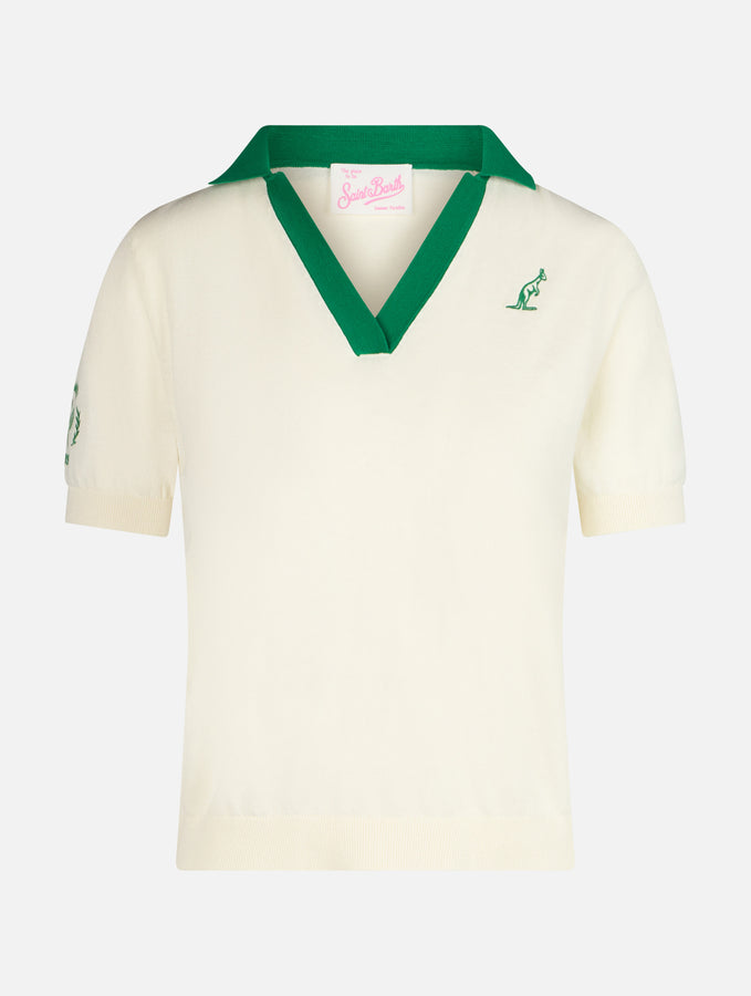 Mc2 Saint Barth Polo Da Donna In Maglia Di Cotone| AUSTRALIAN BRAND SPECIAL EDITION