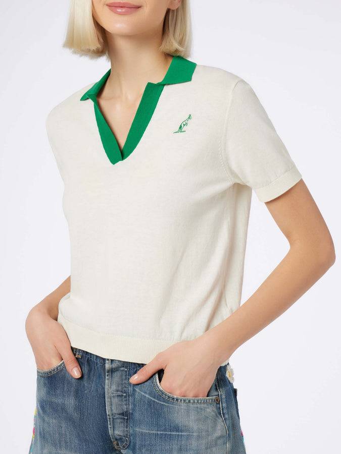 Mc2 Saint Barth Polo Da Donna In Maglia Di Cotone| AUSTRALIAN BRAND SPECIAL EDITION