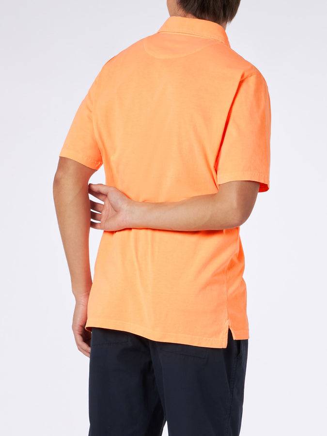 Mc2 Saint Barth Polo Da Uomo In Jersey Di Cotone Arancione