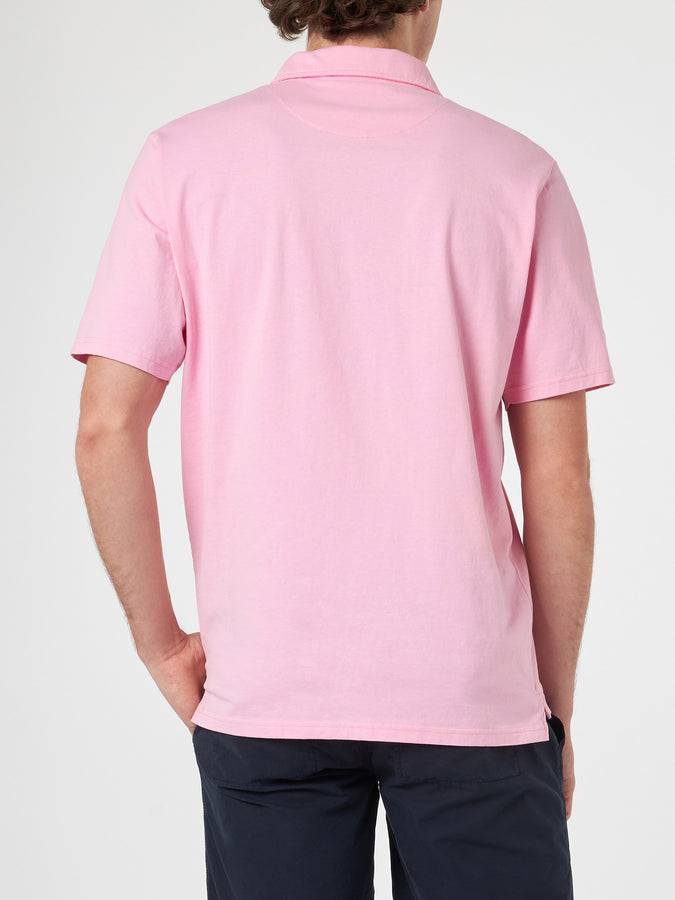 Mc2 Saint Barth Polo Da Uomo In Jersey Di Cotone Rosa Brighton
