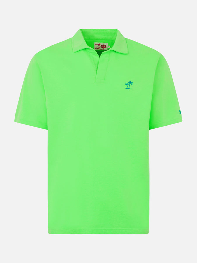 Mc2 Saint Barth Polo Da Uomo In Jersey Di Cotone Verde