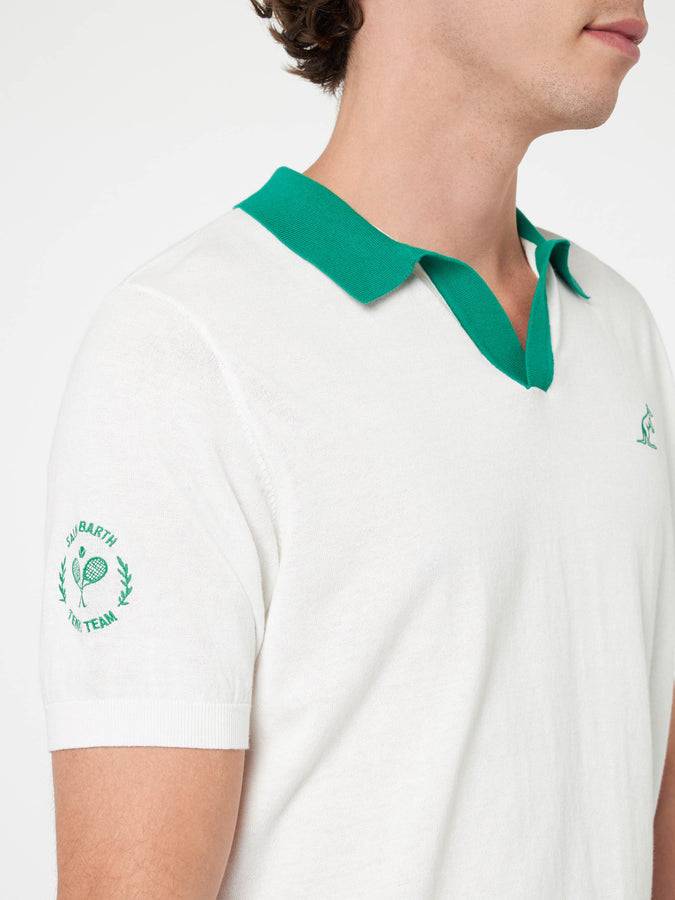 Mc2 Saint Barth Polo Da Uomo In Maglia Color Panna Newcomb | AUSTRALIAN BRAND SPECIAL EDITION