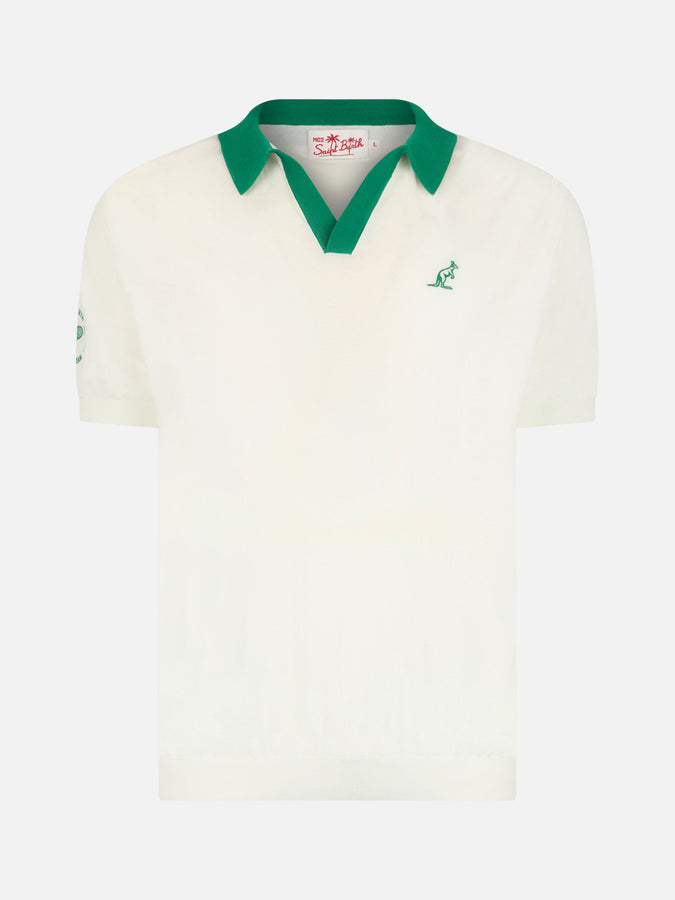 Mc2 Saint Barth Polo Da Uomo In Maglia Color Panna Newcomb | AUSTRALIAN BRAND SPECIAL EDITION