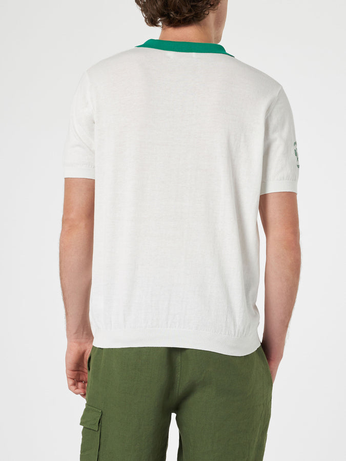 Mc2 Saint Barth Polo Da Uomo In Maglia Color Panna Newcomb | AUSTRALIAN BRAND SPECIAL EDITION
