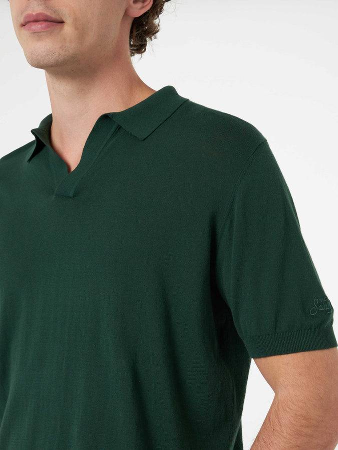 Mc2 Saint Barth Polo Da Uomo In Maglia Verde Inglese Sloan