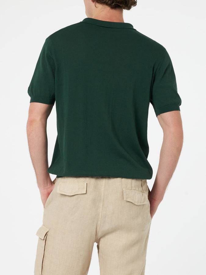 Mc2 Saint Barth Polo Da Uomo In Maglia Verde Inglese Sloan