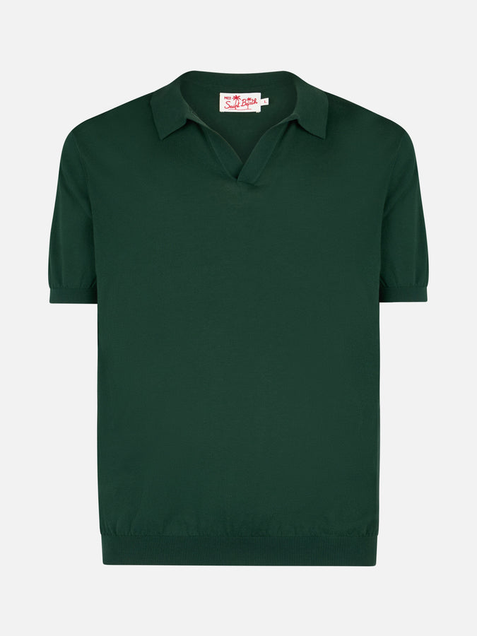Mc2 Saint Barth Polo Da Uomo In Maglia Verde Inglese Sloan
