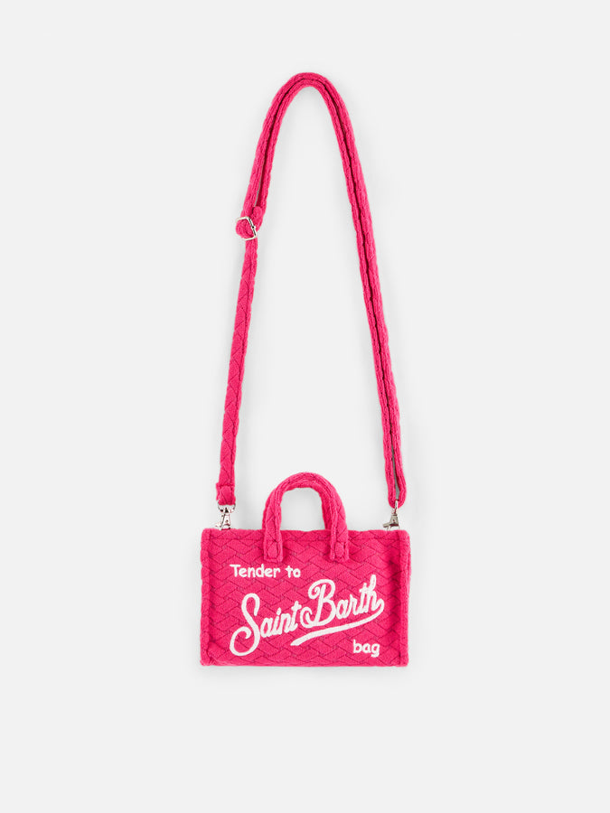 Mc2 Saint Barth Porta cellulare in spugna fucsia goffrata