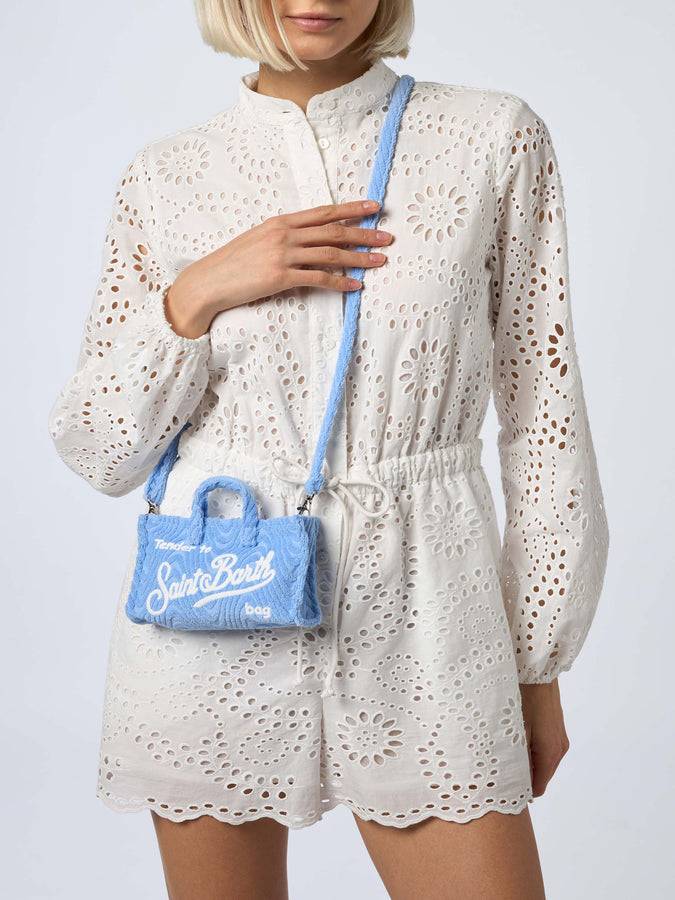 Mc2 Saint Barth Porta Cellulare In Spugna Goffrata Azzurra