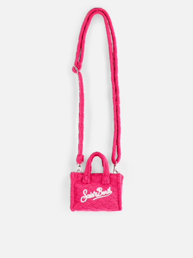 Mc2 Saint Barth Portachiavi in spugna fucsia goffrata