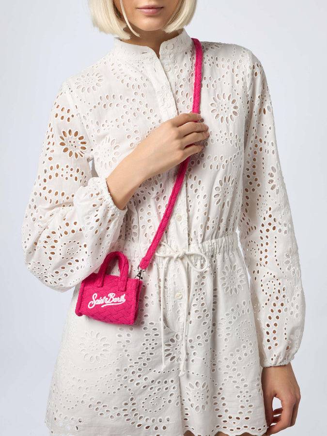 Mc2 Saint Barth Portachiavi In ​​spugna Fucsia Goffrata