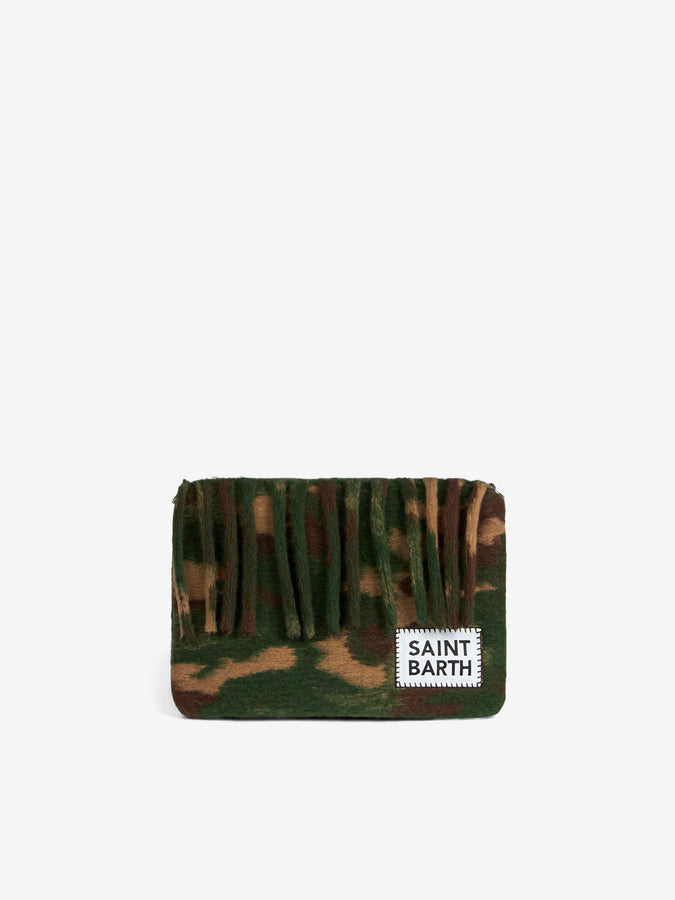 Mc2 Saint Barth Pouch A Tracolla Coperta Parisienne Con Stampa Camouflage