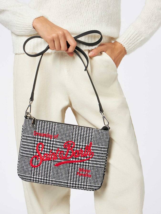 Mc2 Saint Barth Pouch A Tracolla Parisienne Con Fantasia Principe Di Galles