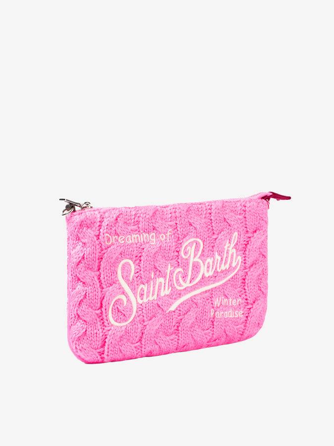 Mc2 Saint Barth Pouch A Tracolla Parisienne Con Motivo Intrecciato Rosa