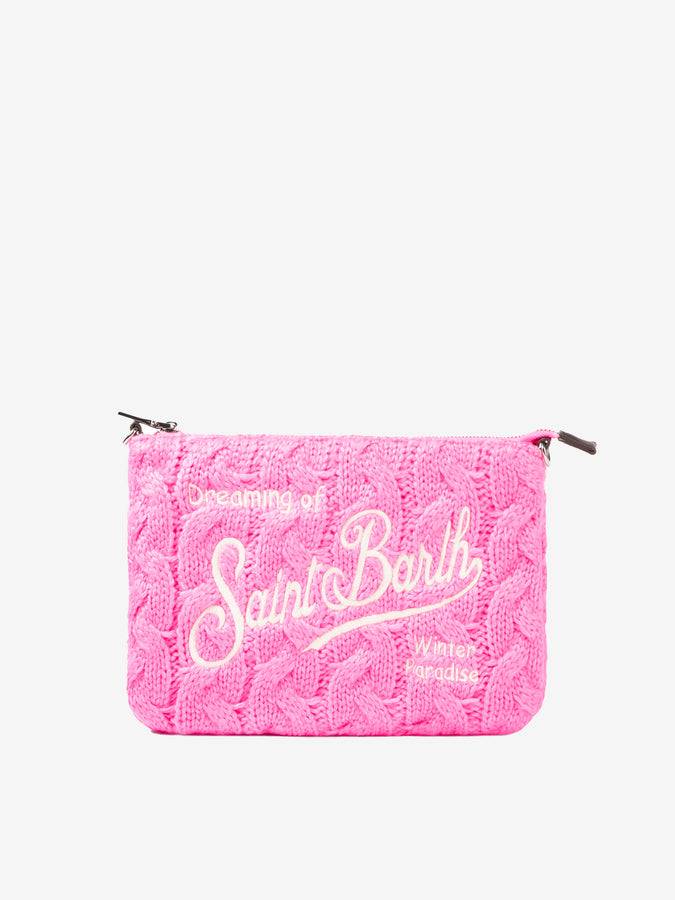 Mc2 Saint Barth Pouch A Tracolla Parisienne Con Motivo Intrecciato Rosa