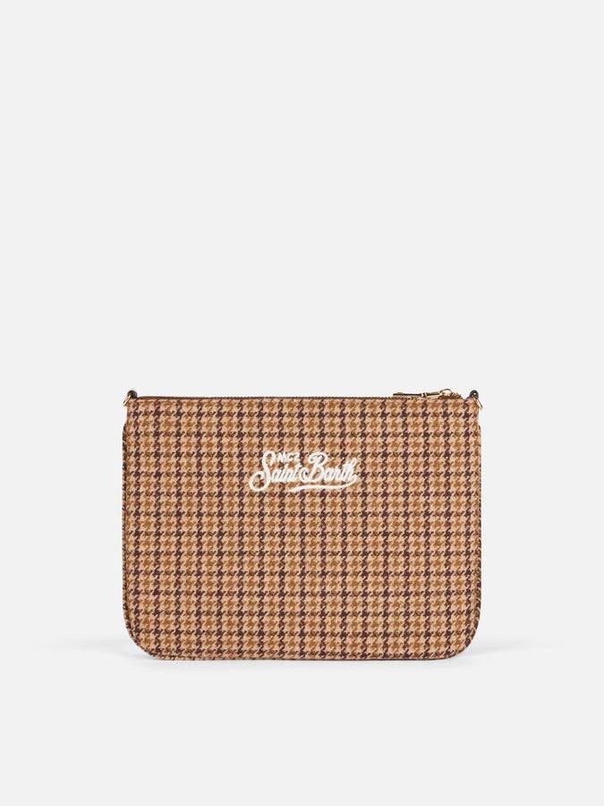 Mc2 Saint Barth Pouch A Tracolla Parisienne Con Motivo Mini Check