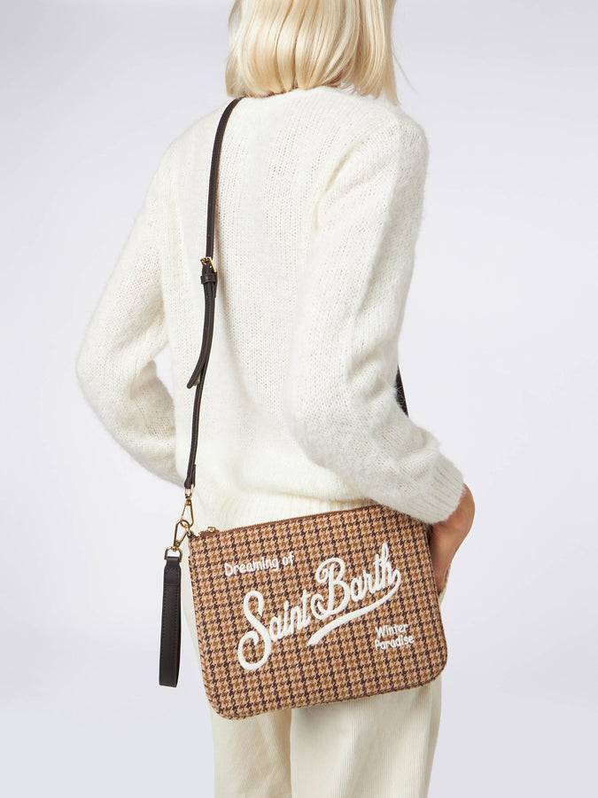 Mc2 Saint Barth Pouch A Tracolla Parisienne Con Motivo Mini Check