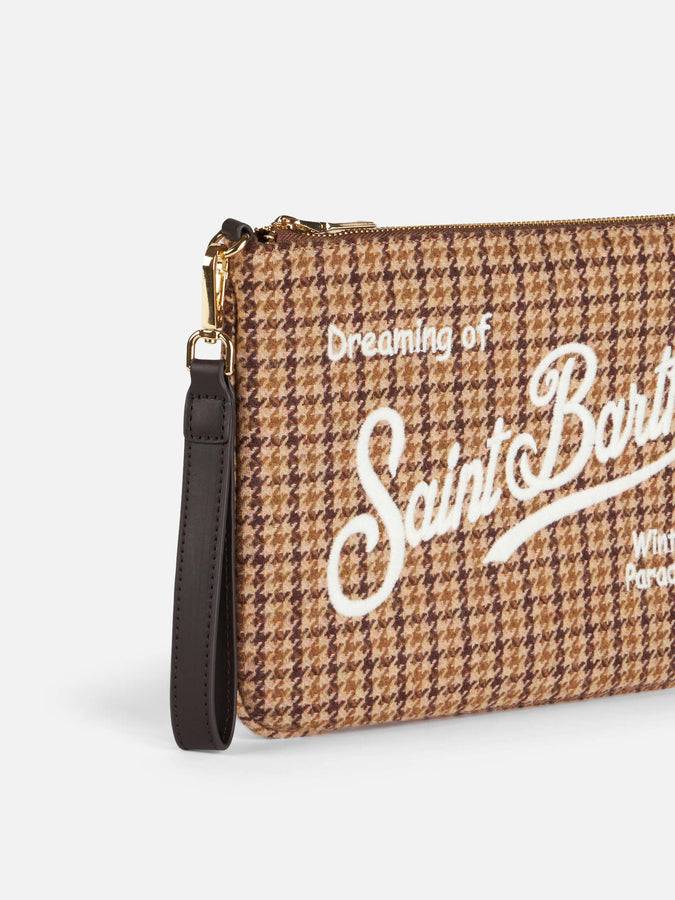 Mc2 Saint Barth Pouch A Tracolla Parisienne Con Motivo Mini Check
