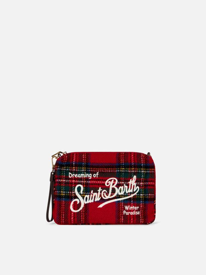 Mc2 Saint Barth Pouch A Tracolla Parisienne Con Motivo Tartan