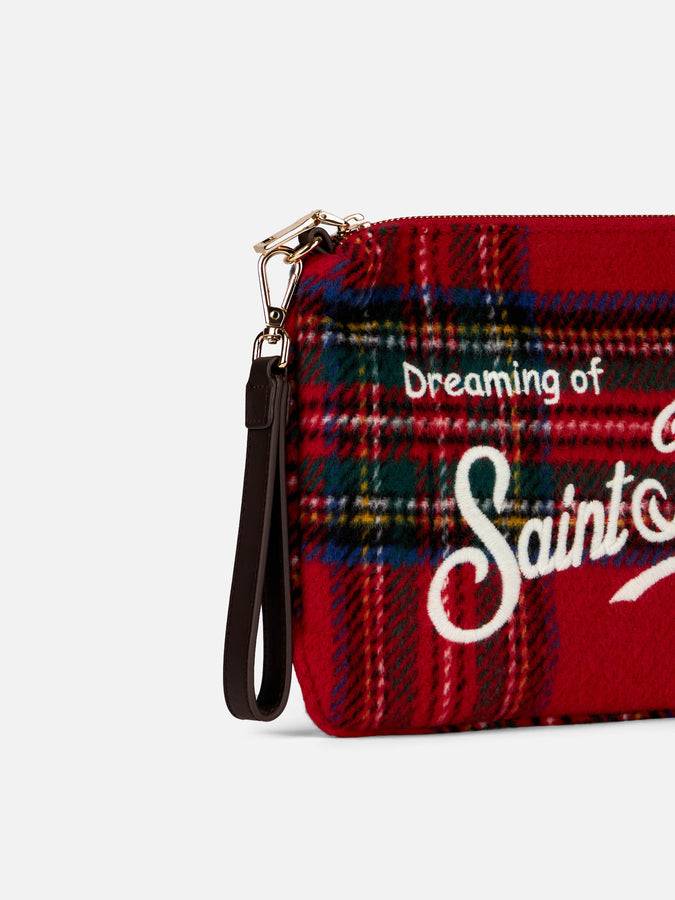 Mc2 Saint Barth Pouch A Tracolla Parisienne Con Motivo Tartan