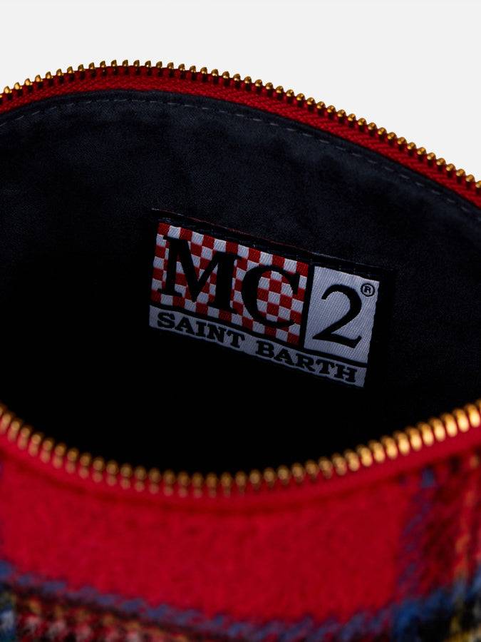 Mc2 Saint Barth Pouch A Tracolla Parisienne Con Motivo Tartan
