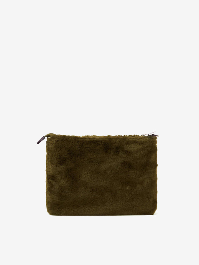 Mc2 Saint Barth Pouch A Tracolla Parisienne In Ecopelliccia Verde