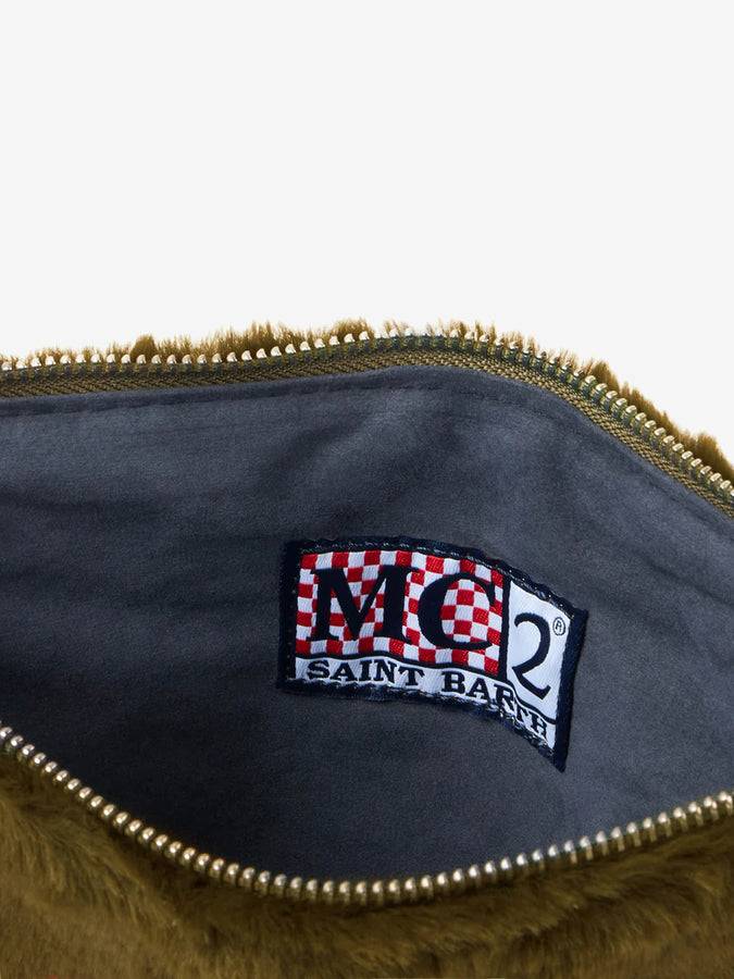 Mc2 Saint Barth Pouch A Tracolla Parisienne In Ecopelliccia Verde